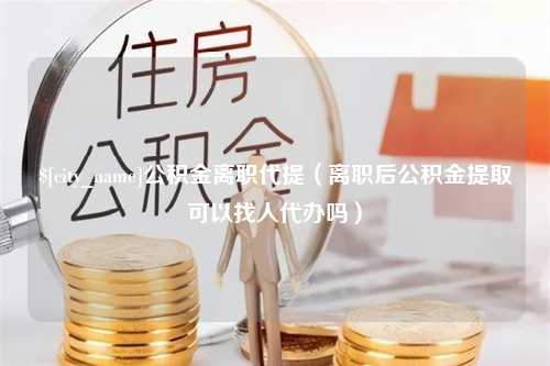 儋州公积金离职代提（离职后公积金提取可以找人代办吗）